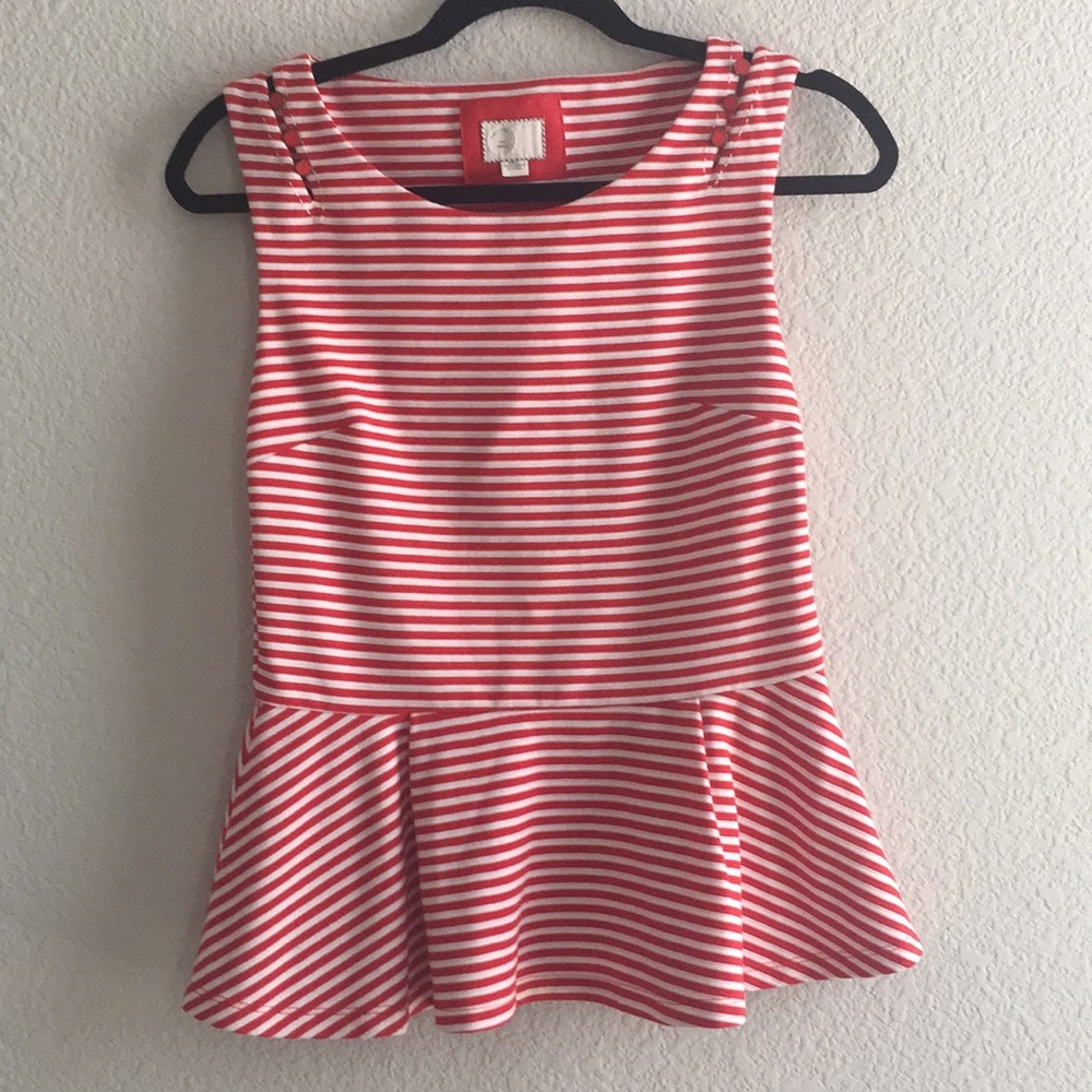 Anthropologie Postmark Peplum Tank